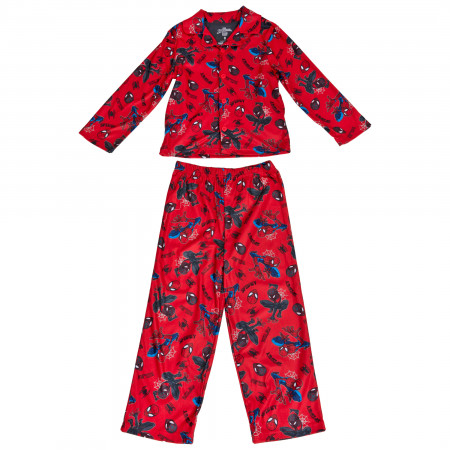 Spider-Man & Miles Morales Character All Over Pajama Set